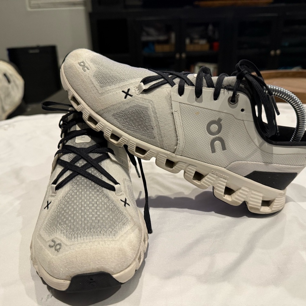 On Running Athletic Shoes - White and Black